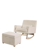 John Lewis Ergonomic Nursing Rocking Chair with Footstool and Storage Space- Buy online at McGrocer
