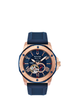 John Lewis Bulova Marine Star Automatic Heartbeat Blue Men's Watch 45mm- Buy online at McGrocer