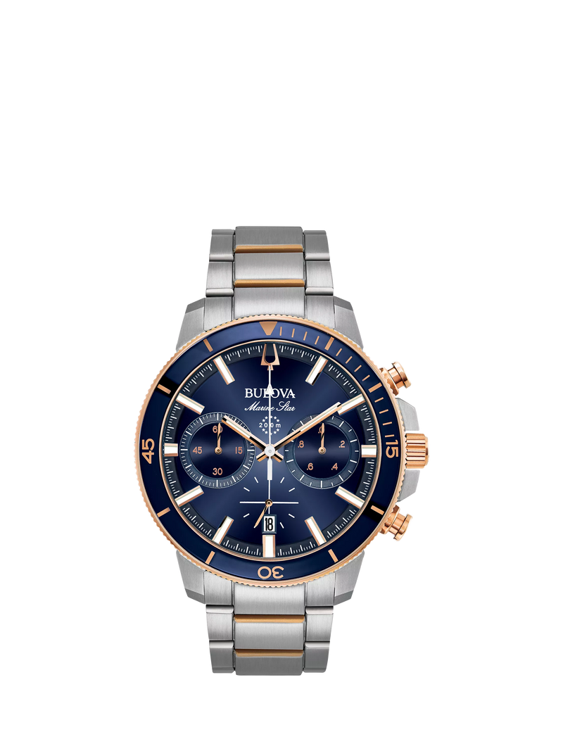 Bulova Marine Star chronograph watch 45mm, imported from the UK