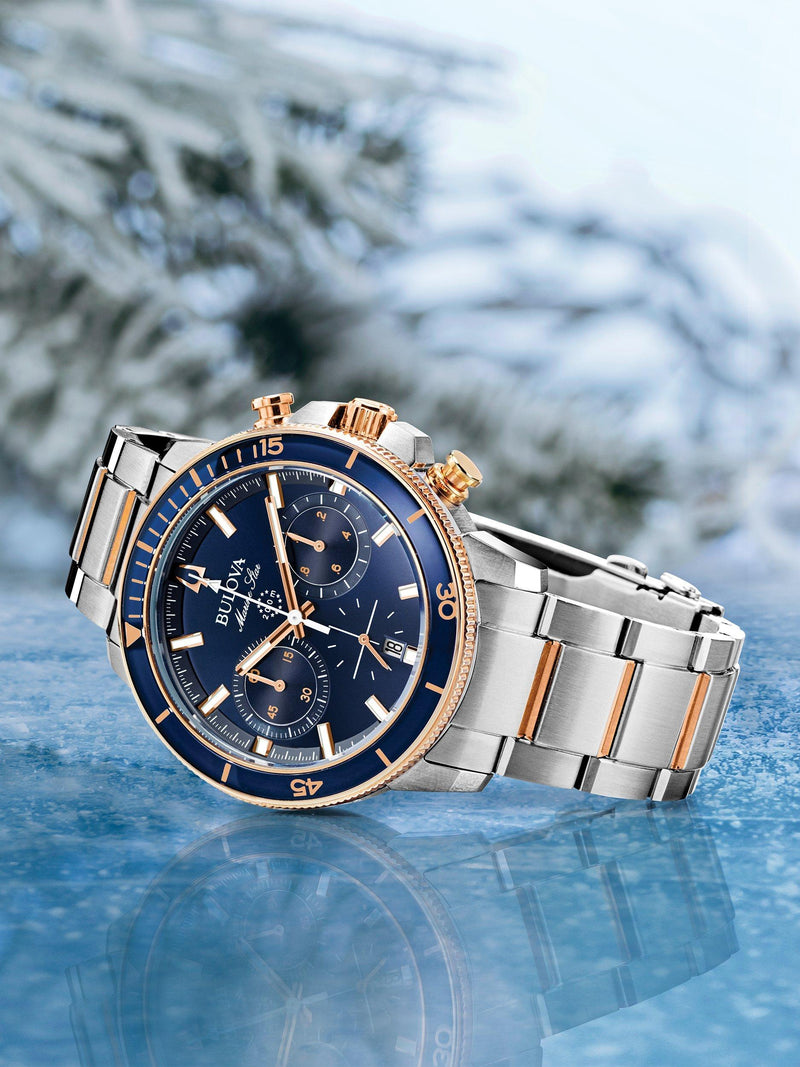 Bulova Marine Star chronograph watch 45mm, imported from the UK