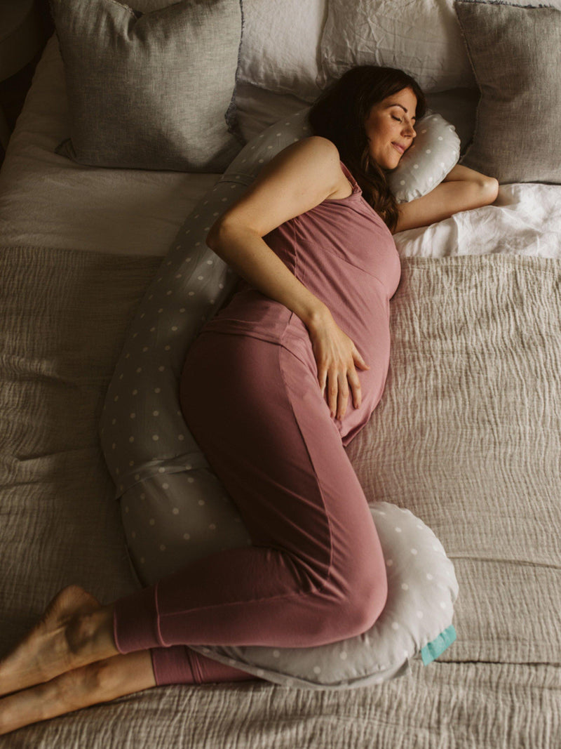 BellaMoon pregnancy nursing pillow dotted design, imported from the UK