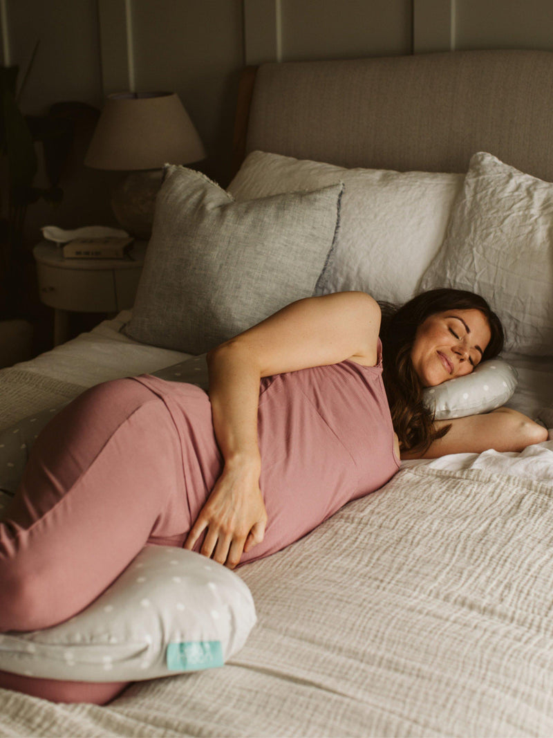 BellaMoon pregnancy nursing pillow dotted design, imported from the UK