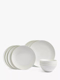 Wedgwood Gio white bone china dinnerware set 12-piece, UK version