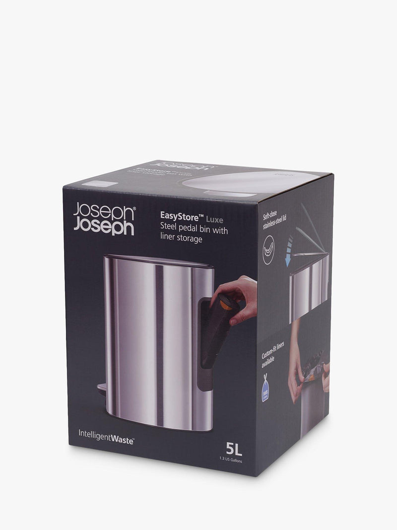 Joseph Joseph stainless steel pedal bin 5L, UK version