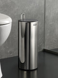Joseph Joseph concealed toilet roll holder in stainless steel, UK version