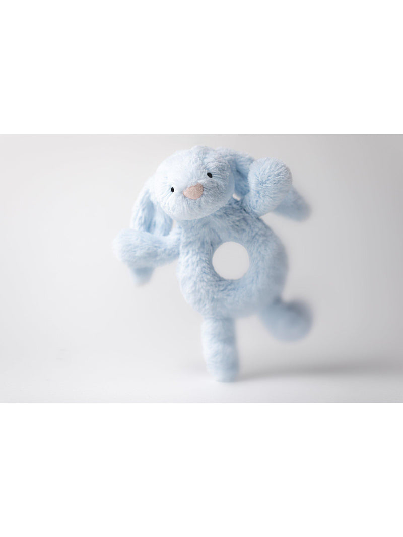 Jellycat Bashful Bunny Ring Rattle soft toy, UK version