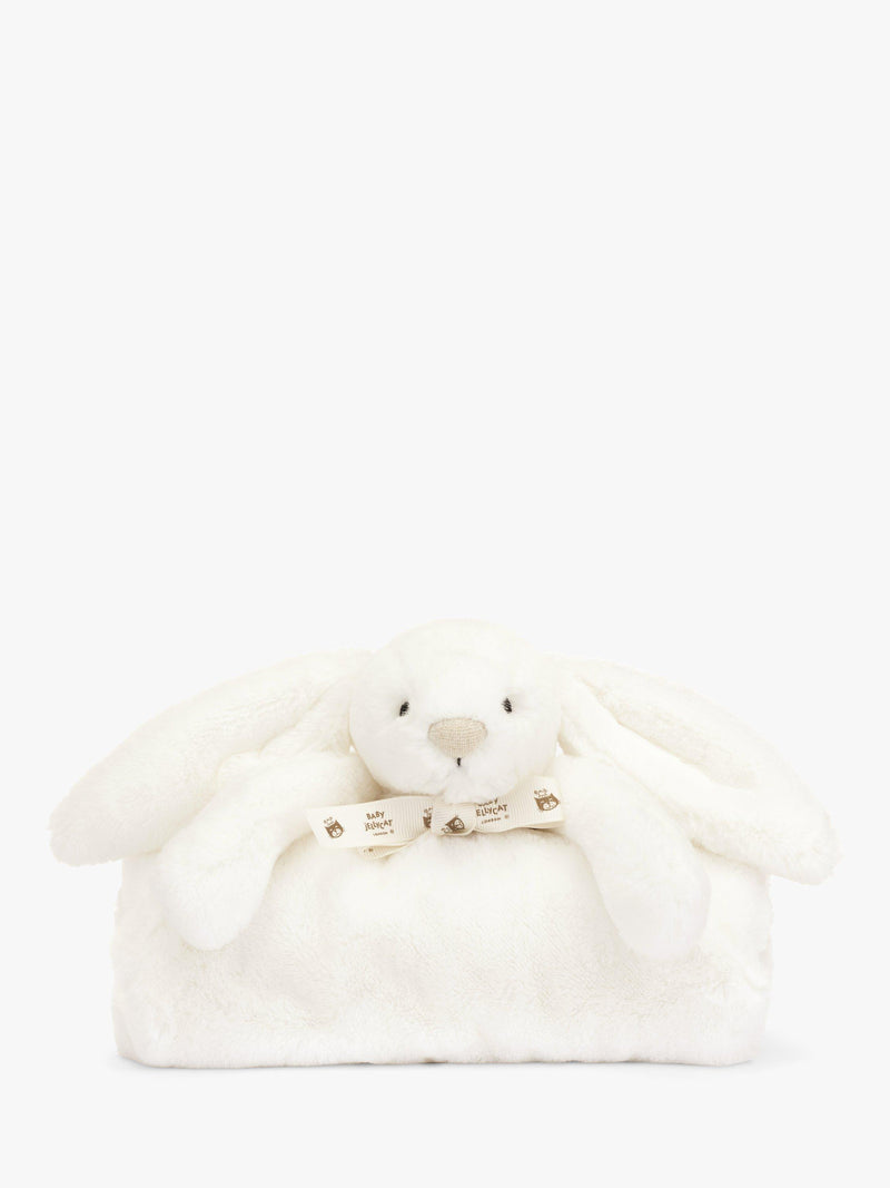 Jellycat Bashful Bunny Blankie white plush, imported from the UK