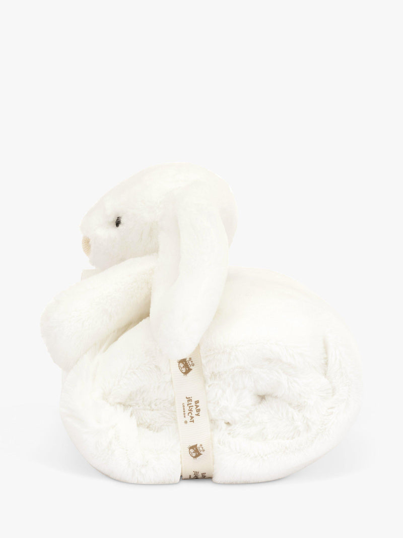 Jellycat Bashful Bunny Blankie white plush, imported from the UK