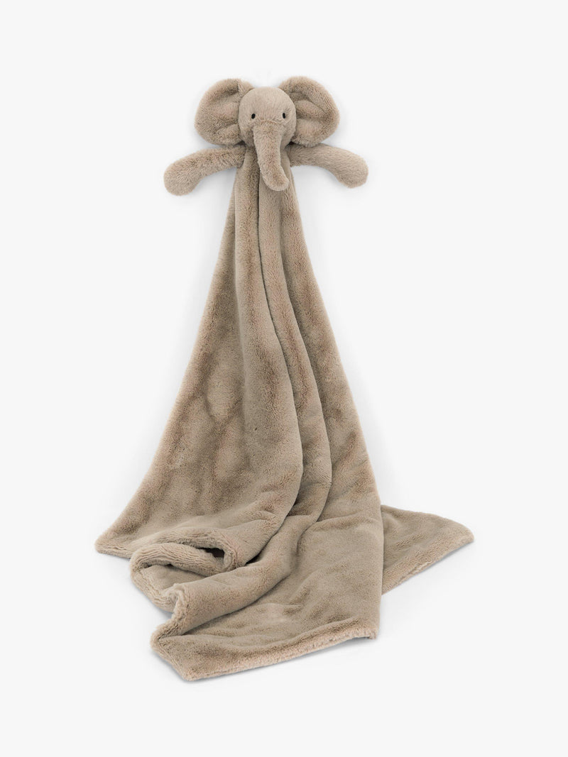 Jellycat Smudge Elephant Blankie in grey, UK version