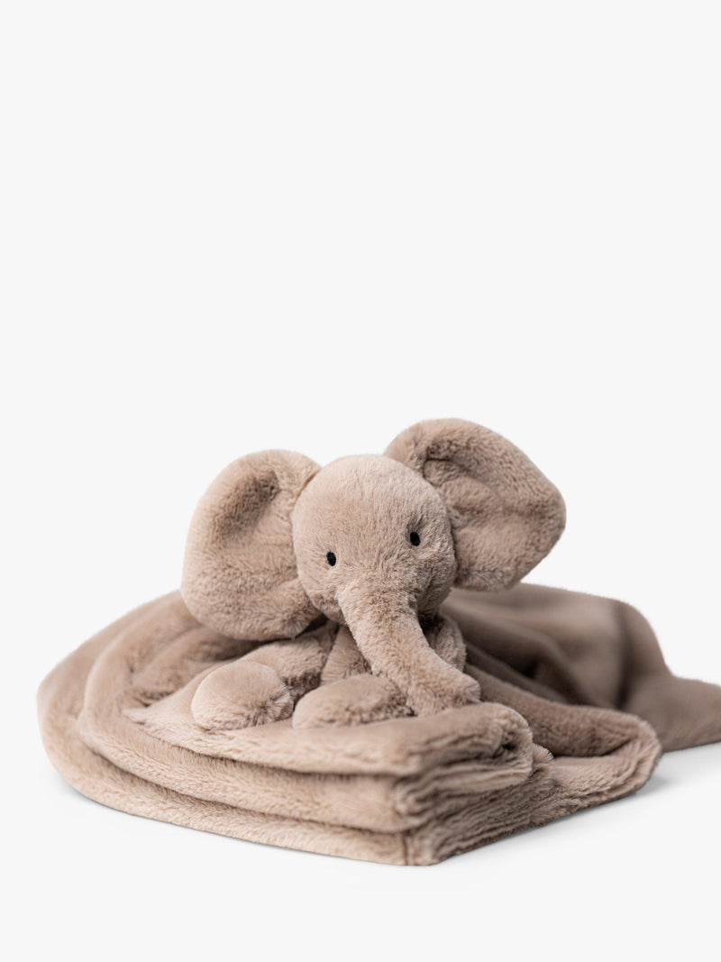 Jellycat Smudge Elephant Blankie in grey, UK version