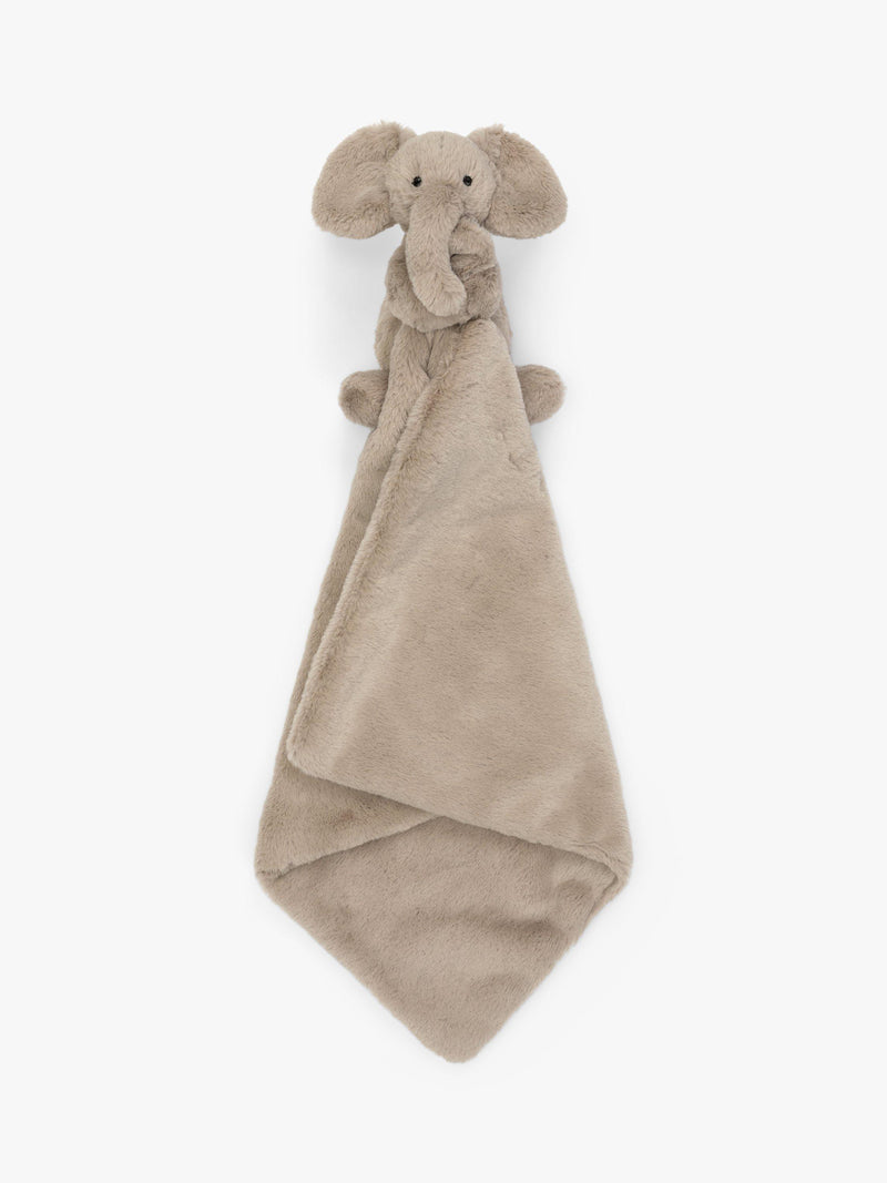 Jellycat Smudge Elephant soother in grey, imported from the UK