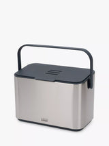 John Lewis Stainless Steel Food Waste Caddy with Removable Bucket and Odour Filter, 4L- Buy online at McGrocer