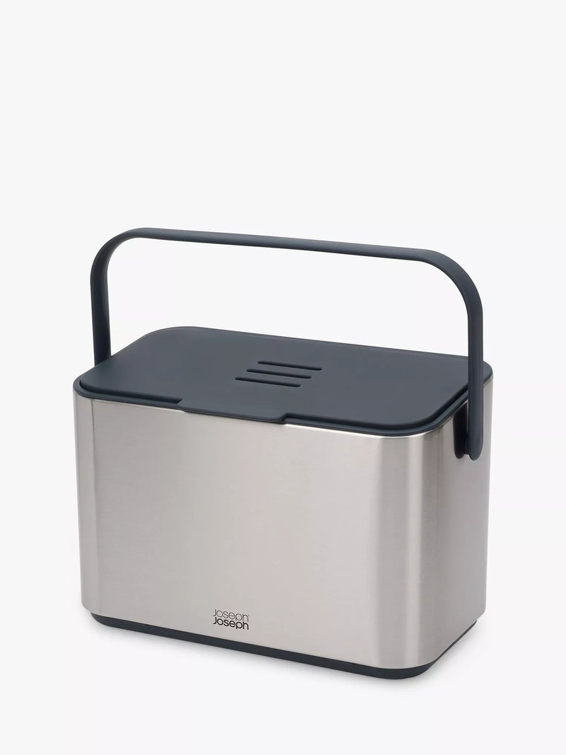 Joseph Joseph stainless steel food waste caddy 4L, UK version