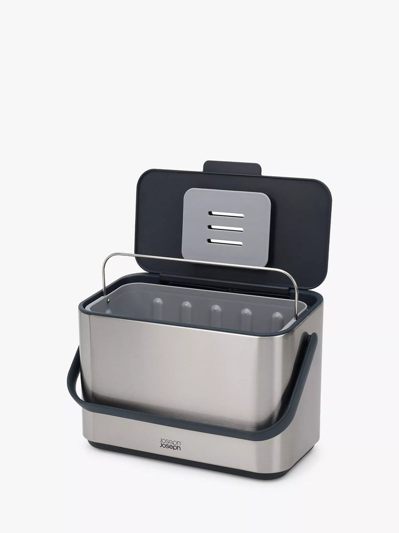 Joseph Joseph stainless steel food waste caddy 4L, UK version
