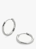 Monica Vinader small silver hoop earrings, imported from the UK