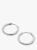 Monica Vinader small silver hoop earrings, imported from the UK