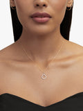 Monica Vinader 14ct gold lab grown diamond pendant, imported from the UK