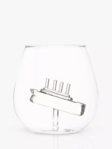John Lewis Clear Borosilicate Glass Tumbler with Handmade Ship Inside, 500ml- Buy online at McGrocer