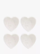 John Lewis Culinary Concepts Marble Heart Coaster Set of 4 White- Buy online at McGrocer