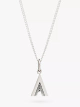 John Lewis Rachel Jackson London Initial Necklace Silver Pendant Necklace 46cm- Buy online at McGrocer