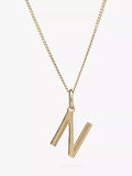 Rachel Jackson London Initial Necklace, Gold, N