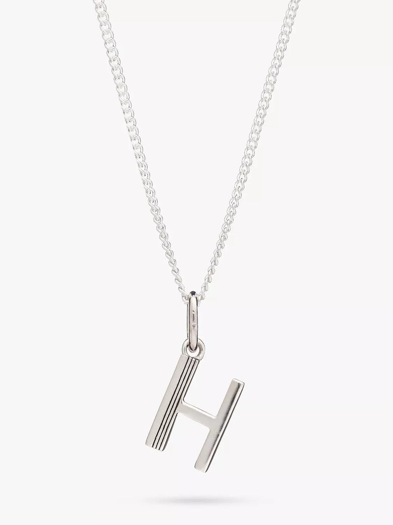 Rachel Jackson London Initial Necklace, Silver, H