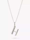 Rachel Jackson London Initial Necklace, Silver, H