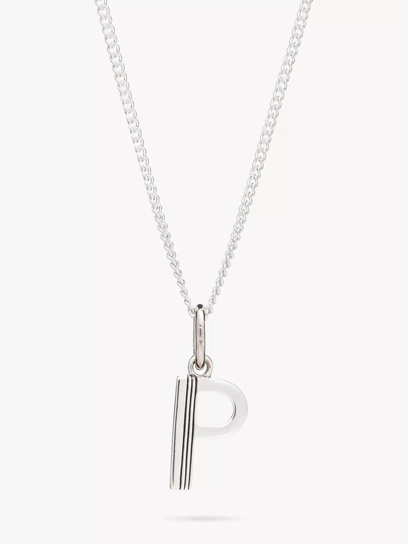 Rachel Jackson London Initial Necklace, Silver, P