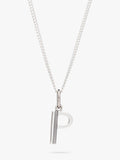 Rachel Jackson London sterling silver initial pendant (British brand)