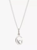 Rachel Jackson London Initial Necklace, Silver, G