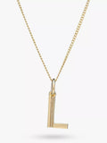 Rachel Jackson London Initial Necklace, Gold, L