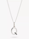 Rachel Jackson London Initial Necklace, Silver, Q