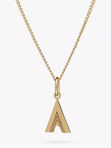 John Lewis Rachel Jackson London Initial Pendant Necklace Gold 46cm- Buy online at McGrocer