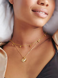 Rachel Jackson London personalised gold heart necklace - British product