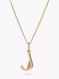 Rachel Jackson London Initial Necklace, Gold, J