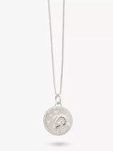 John Lewis Rachel Jackson London Personalised Zodiac Art Coin Necklace, Silver- Buy online at McGrocer