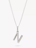 Rachel Jackson London Initial Necklace, Silver, N
