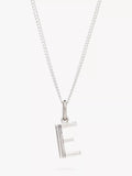 Rachel Jackson London Initial Necklace, Silver, E