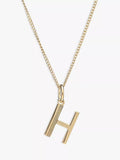 Rachel Jackson London Initial Necklace, Gold, H