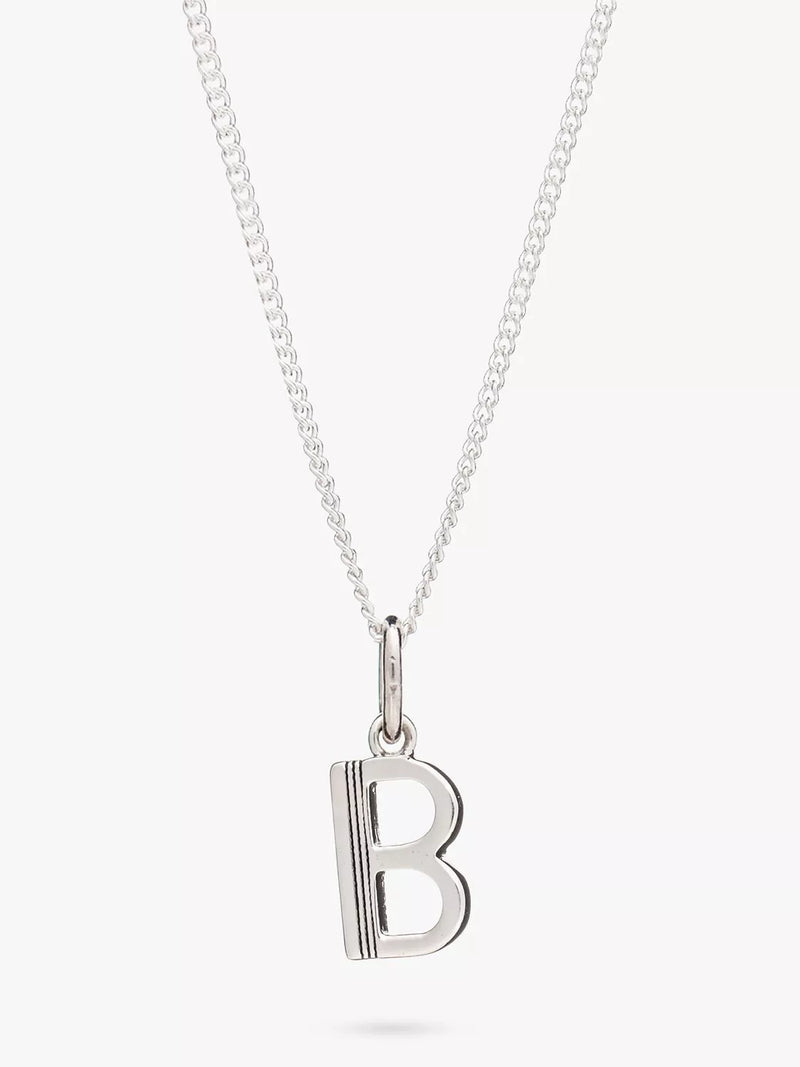 Rachel Jackson London Initial Necklace, Silver, B