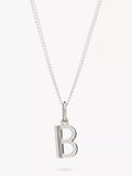Rachel Jackson London Initial Necklace, Silver, B