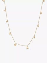 John Lewis Rachel Jackson London Untamed Deco Hearts Gold Chain Necklace, 40.5cm- Buy online at McGrocer