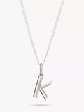 Rachel Jackson London Initial Necklace, Silver, K
