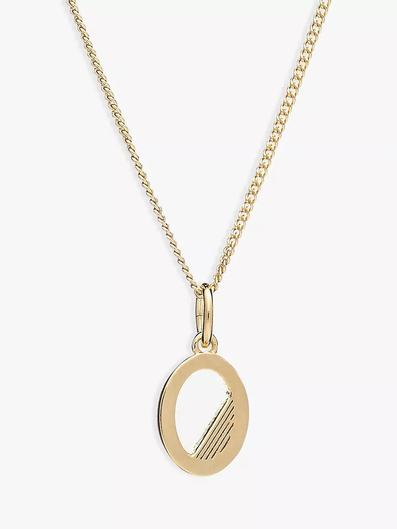 Rachel Jackson London Initial Necklace, Gold, O