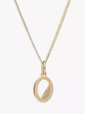 Rachel Jackson London Initial Necklace, Gold, O
