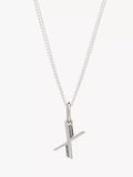 Rachel Jackson London Initial Necklace Silver Pendant Necklace 46cm