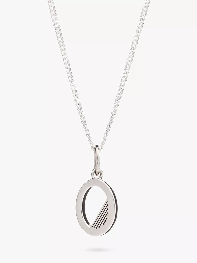 Rachel Jackson London Initial Necklace, Silver, O