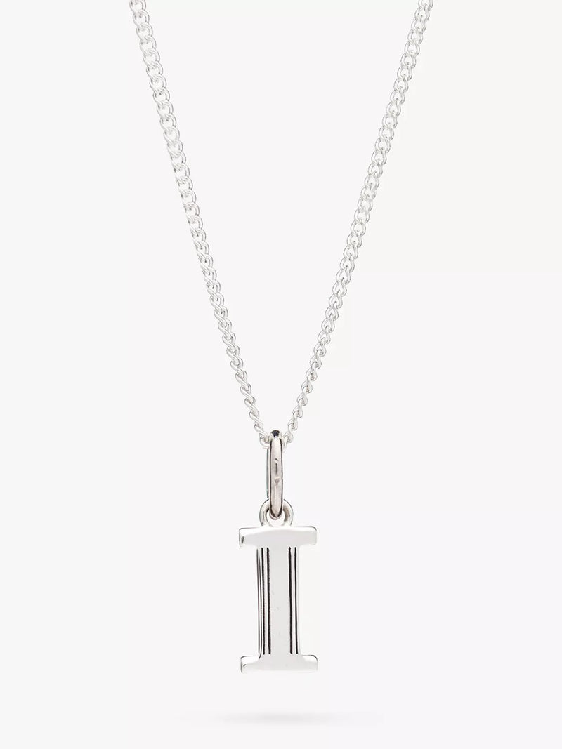 Rachel Jackson London Initial Necklace, Silver, I