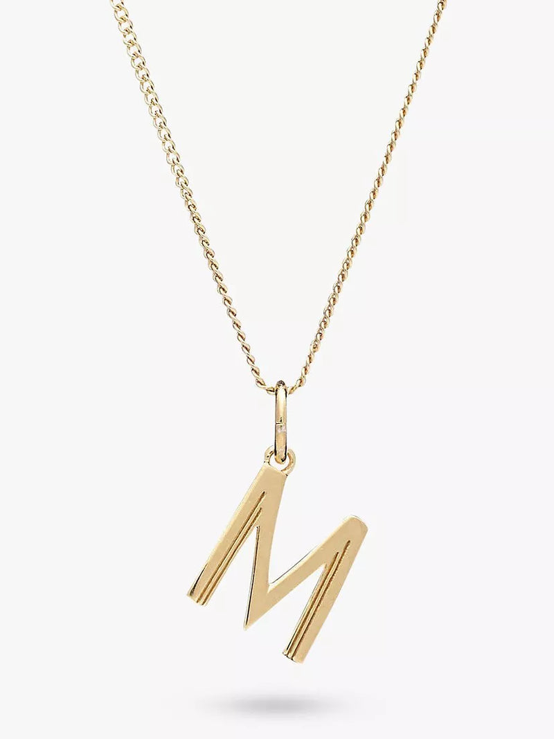 Rachel Jackson London Initial Necklace, Gold, M