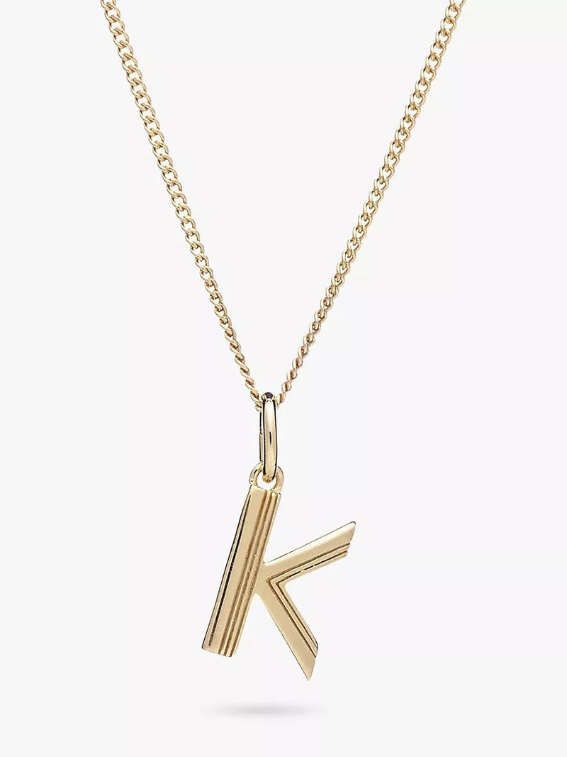 Rachel Jackson London Initial Necklace, Gold, K